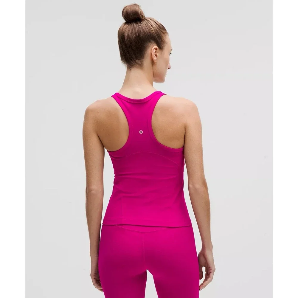 2PC-Lululemon All It Takes Nulu Long Sleeve Shirt + Yoga Top Ripened Raspberry 4
